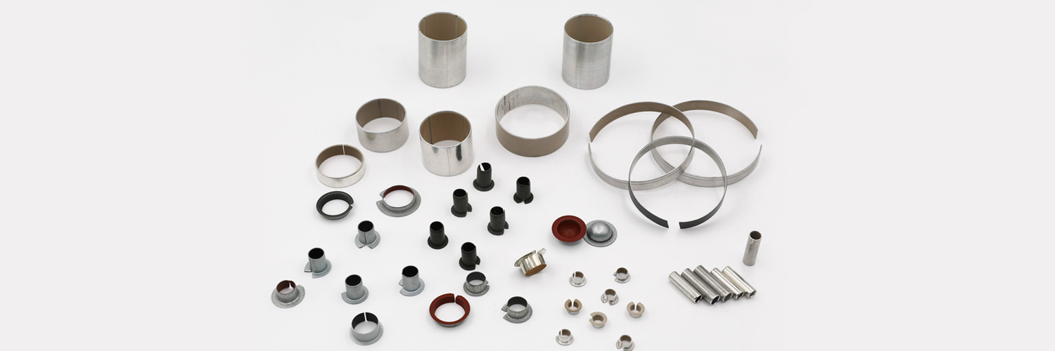 Metal-polymer self-lubricating bearings